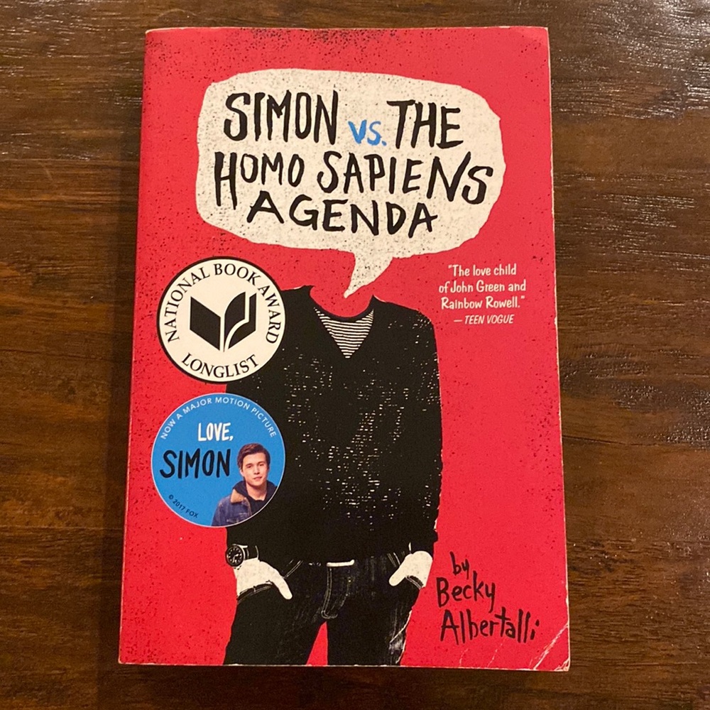 Simon vs. the Homo Sapiens Agenda a novel by Becky Albertalli